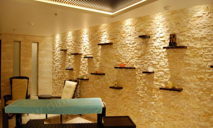 Ivory Rock Panels for Modern Natural Stacked Stone Feature Walls
