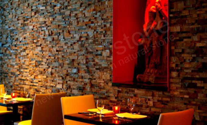 Natural Stacked Stone Veneer used in a restaurant