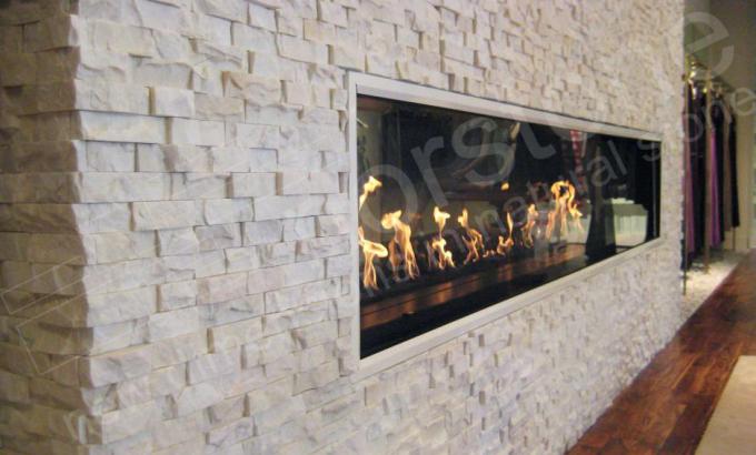 White Quartz Natural Stacked Stone Veneer for Fireplace