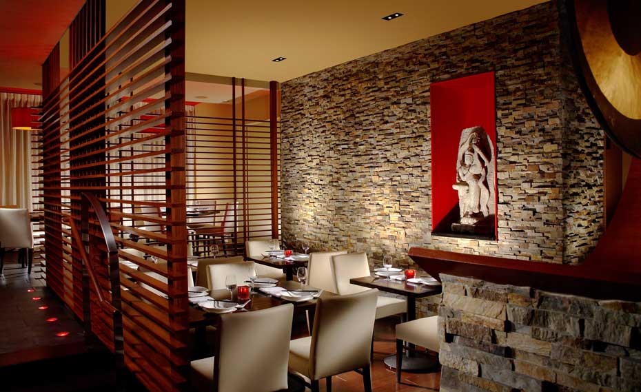 Interior Ledgestone Veneer Panels for Restaurant Design