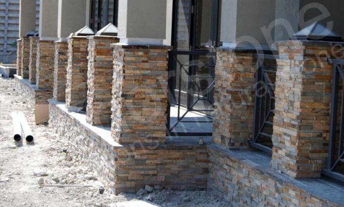 Natural Stacked Stone Veneer Rock Panels for Columns