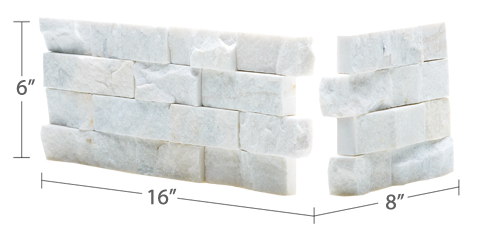 White Corner Rock Panel