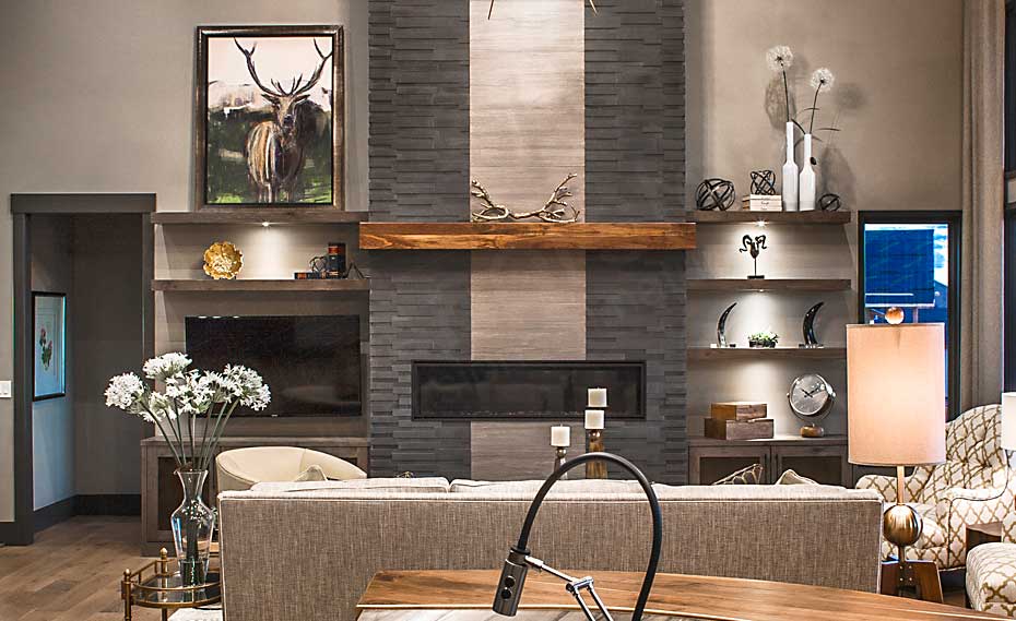 Springhaus Basalt 3D Grey Fireplace 