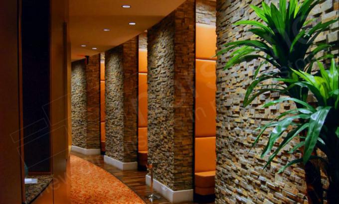 Natural Stacked Stone Veneer in a restaurant