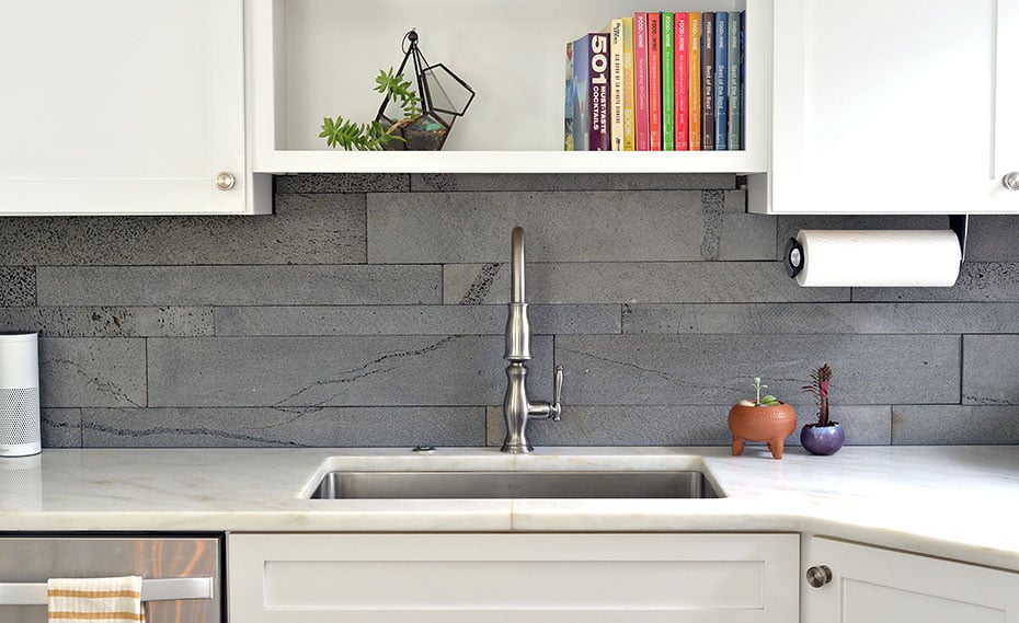 Natural Stacked Stone Backsplash Tiles For Kitchens And Bathrooms