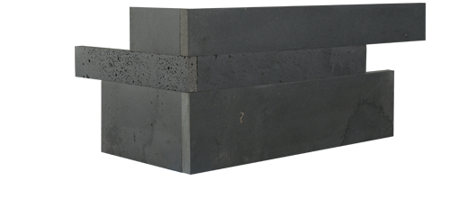 Graphite Planc™ Large Format Stone Corner