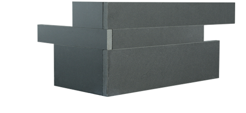 Grey Basalt Planc™ Large Format Stone Corner